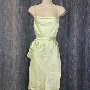 Express Mint Satin Dress